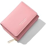 [Smomo] 三つ折り財布 レディース ミニ財布 コンパクト財布 小銭入れ ボタン型 カードケース PU 大容量 軽量 コンパクト 可愛い 通勤 通学