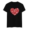 Casual Short Sleeve T-Shirt with Print and Crew Neck for Everyday Wear - Comfortable and Stylish T-Shirt, black, L #1