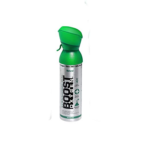 Boost Oxygen Natural Portable 5 Lt. Pure Canned Oxygen Canister, Flavorless (16)