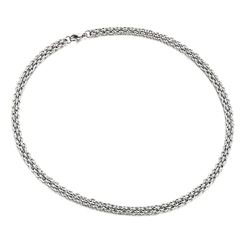 Collier à chaîne de mâles pour hommes en acier inoxydable de 45 cm à 76 cm
