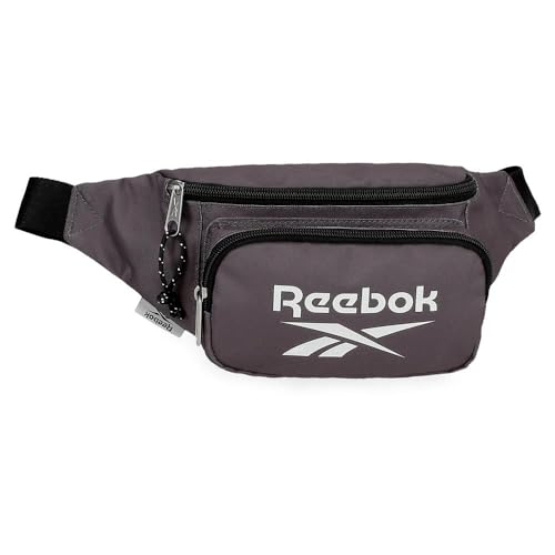 Reebok Boston Riñonera con Bolsillo Gris 35x13x5 cms Poliéster by Joumma Bags