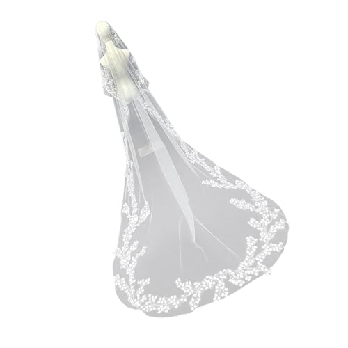 Voile de mariée cathédrale haut de gamme long au sol accessoire de mariage épuré