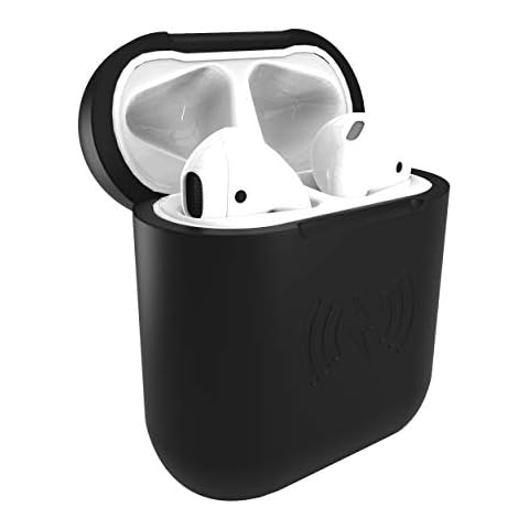 East Brooklyn Labs SliQ Qi Wireless Charging Case and Protective Sleeve Compatible with Apple Airpod Earphones, Case Only Does Not Include Airpods (Black) Cover