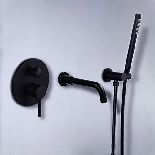 Robinets de baignoire ensemble de douche en laiton mitigeur mural - 8