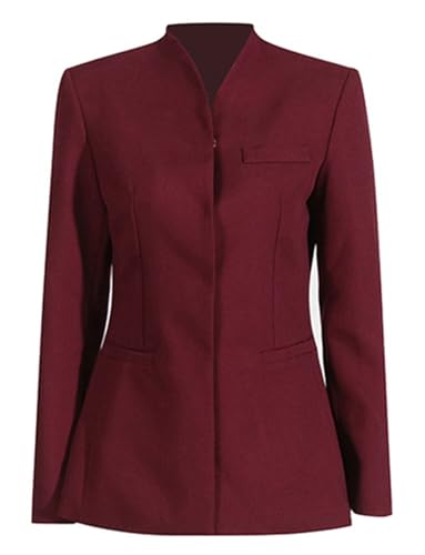 Blazer femme casual aux finitions soignées et coupe costume bureau fluide