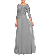 Plus Size Mother of The Bride Dresses with Sleeves Lace Appliques Formal Beaded Wedding Guest Dre...
