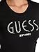 Guess Womens Eco Short Sleeve Guess Logo Tee, Jet Black, Large