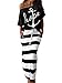 Produktbild ORANDESIGNE Damen Mode 2 Stück Set Outfits Anker Drucken Trägerlos T-Shirt Kurzarm + Gestreifter Rock Elegante Zweiteilige Maxikleid Partykleid Strandkleid Beiläufig Bekleidung B Schwarz XXL