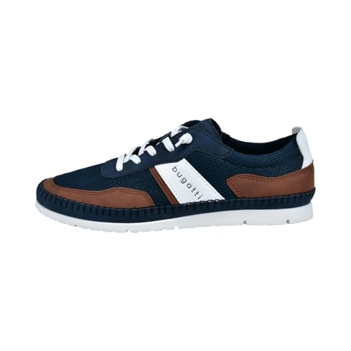 Image of Bugatti Men's Blue Lace-up Casual Sneakers 331US