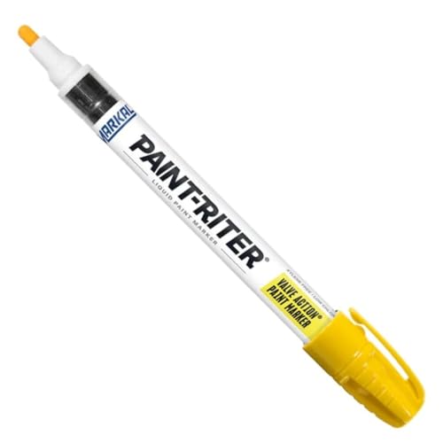 Laco Industries Inc 96821 Valve Action Paint Marker, Yellow
