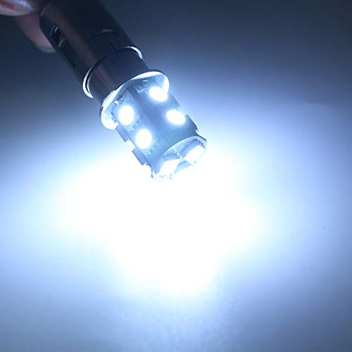 Everbright 10-Pack White 1156 Ba15S 1141 1073 1095 1003 7506 Base 13Smd 5050 Led Replacement For Car Incandescence Bulb Interior Rv Camper Brake Turn Bulb Backup Lamp Parking Side Marker Lights Dc 12V #TOP3