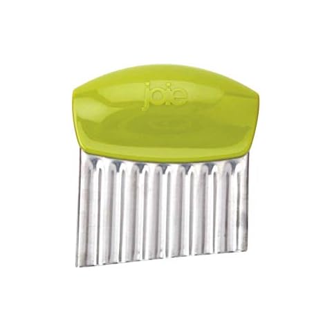 Joie Crinkle Cutter Kitchen Knife for Vegetables, Stainless Steel Blade, Colors May Vary, 1 Count Cover