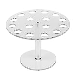 WEKADRIN Soporte Decorativo para Helados de Acrílico Transparente Exhibidor de Conos para Postres Accesorio Ligero para Fiestas al Aire Libre y Picnic