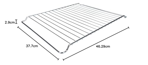 LUTH Premium Profi Parts Grillrost Backgitter Gitterrost 448x340mm kompatibel mit Whirlpool 481245819334 C00312479 GRD001 für Backofen Herd