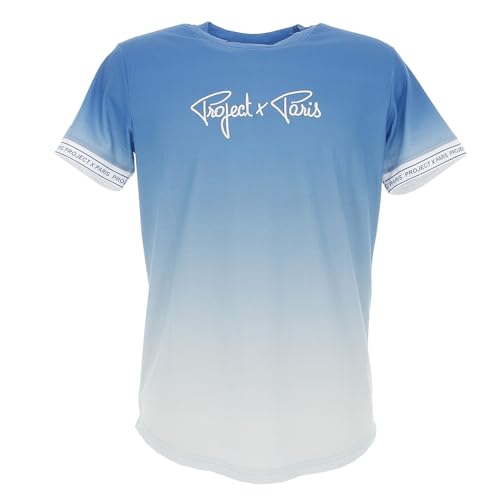 T-shirt dégradé bleu Project X Paris avec des nuances de couleur uniques