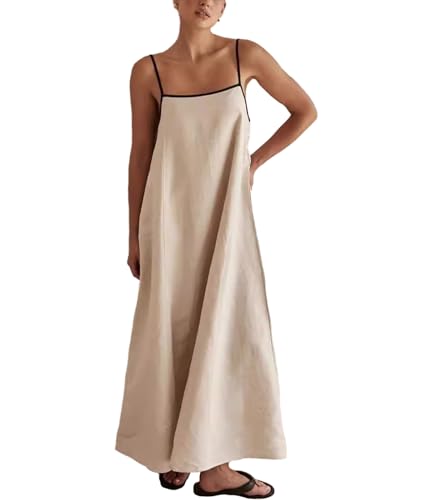 Robe longue d'été en lin : la solution fluide contre la chaleur et pour le dos nu