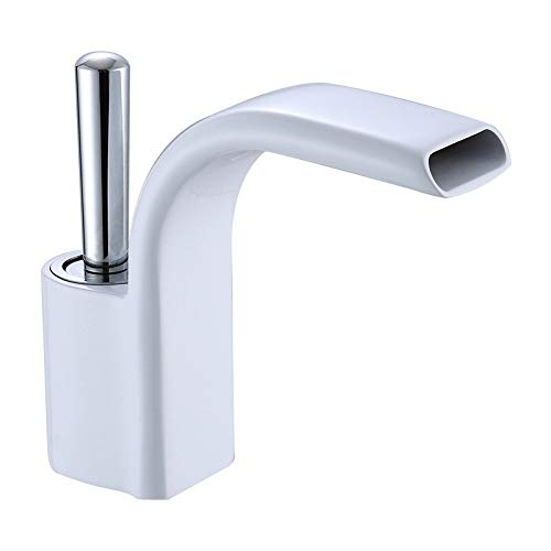 Robinet mitigeur de bassin d'eau cascade pour lavabo de toilette chaud et froid