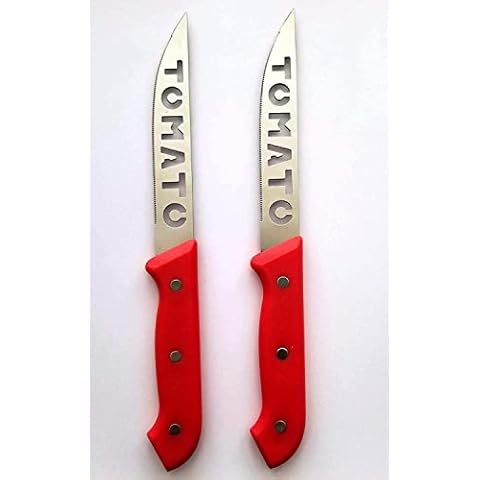 Brandobay Stainless Steel Tomato Slicer Knives Set (colors may vary ) Cover