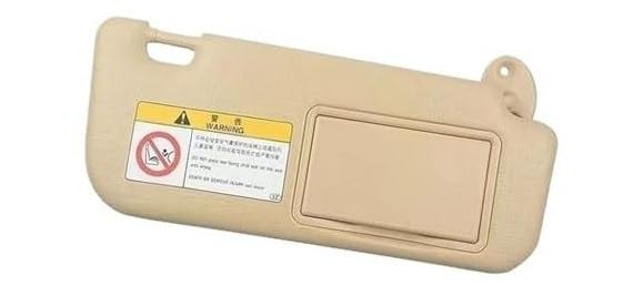 Side Sun Visor, for Corolla, E160 E170 2014-2017 Car Front Left Right Sun Visor Panel Sunvisor With Makeup Mirror Replacement Front Side Sun Visor Inner Sun visor