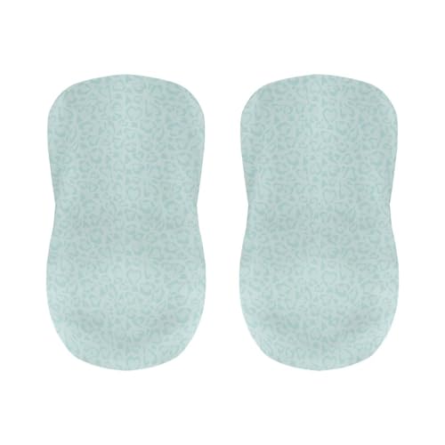 Image of Bar Stool Chair Cover with Back Stretch Bar Chair Covers Swivel Barstool Slipcovers with 4 pcs Seat Couch Cover Green Leopard Waterproof Anti-Scratches Spills Chair Covers