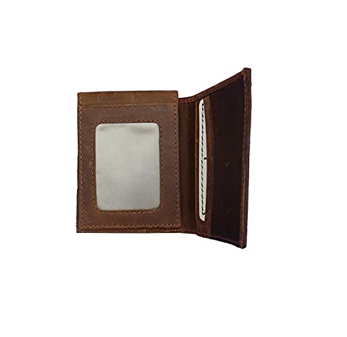 STS Ranchwear Men's Foreman Tri-fold Wallet, Distressed Brown Leather, One Size3