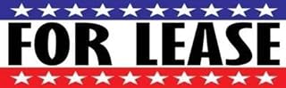For Lease | Full Color Horizontal Vinyl Display Banner with Grommets | Ready to Hang | 2.5’h x 8’w ft