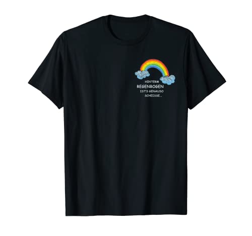 Divertido sarcasmo con arco iris para adolescentes Camiseta