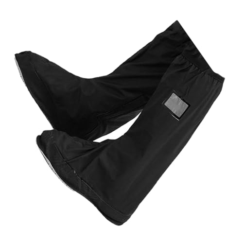 1 par de fundas impermeables para calzado al aire libre, gruesas y reutilizables, para actividades al aire libre, talla XL, color negro miniatura 1
