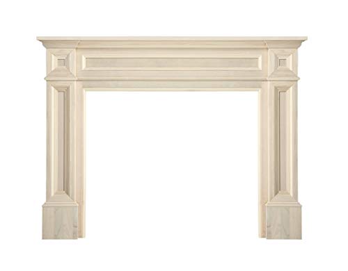 Image of Pearl Mantels ARYB50140 Rich Architectural Quality Wood Mantel Surround, 50 inchW x 42 inchH, Unfinished