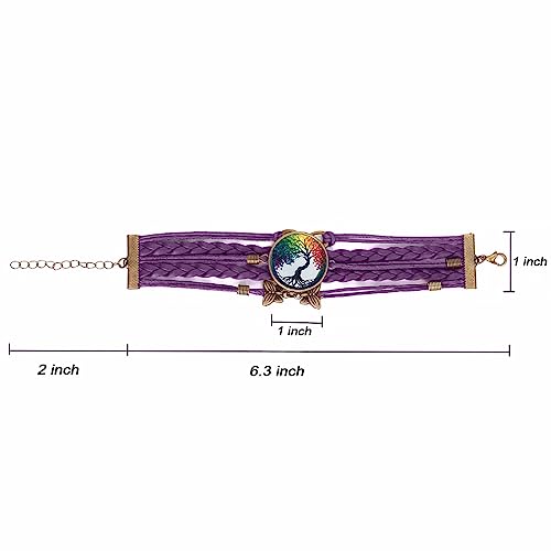 Image of Boho Sunflower Gifts Sunflower Leather Bohemian Bracelet Birthday Gifts for Women Teens Granddaughter Wife Daughter Mom Friendship Bracelets for Her