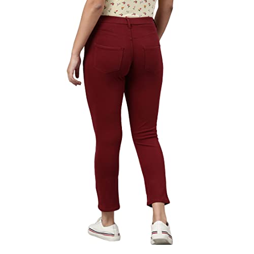 Image of GO COLORS Soft Cotton Blend Printed Jeggings Ankle Length for Women| Breathable, Mid Rise