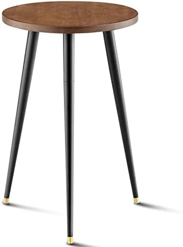 KINNARY Tall Plant Stand Indoor, Mid Century Wood Plant Stand Plant Table for Flower Pots, Heavy Duty Metal Plant Holder, Modern Home Decor Small Round Side End Table (11.8"x20")