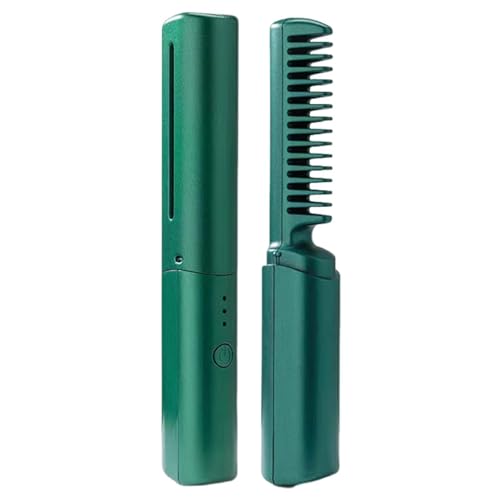 Batería para cepillo alisador de cabello: cepillo alisador recargable, diseño de peine para peinar, alisadors inalámbrico portátil | Cepill alisadorr de pelo para viajes, alisado inalámbrico r