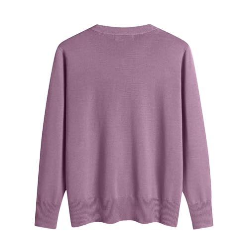 OIOLOYJM Fall Cashmere Sweaters for Women 2025 V Neck Long Sleeve Tops Knitted Pullovers Lightweight Merino Wool Sweater
