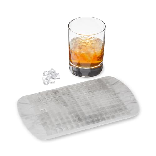 Host Mini Ice Cube Tray, Makes 160 Cubes, Durable Silicone Trays, Perfect for Cocktails, Whiskey, Bourbon, Margarita, Mojito, Iced Coffee, Home Kitchen Essentials, Set of 1, Marble by Host - Used condition - Image 7