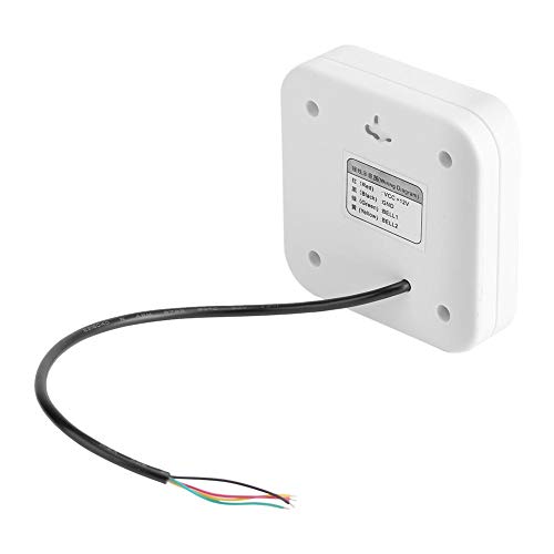 Ymiko 12V Klingel DC, Türklingel Kabelgebunden 12V, Türgong Drahtgebunden, Haussicherheit Tür, Alarmsystem Haus, Hauszugangskontrollsystem, Türtaster Kabelgebunden Keine Batterie Erforderlich