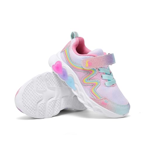 HEVA Girls Boys Lightweight Mesh Sneakers Casual Athletic Shoes Breathable Running Tennis Shoes Toddler/Little Kids4