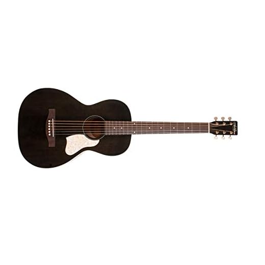 Art & Lutherie Roadhouse Parlor Acoustic-Electric Guitar Faded Black