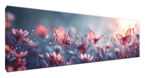 Peinture diamant débutants papillon pour décorer le salon avec un grand tableau DIY