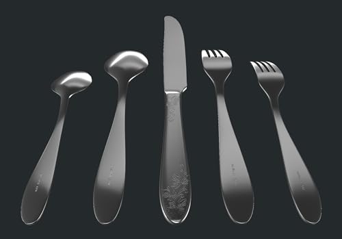 image for Danialli Modern Silverware Set, 18/10 Stainless Steel Flatware, Mirror