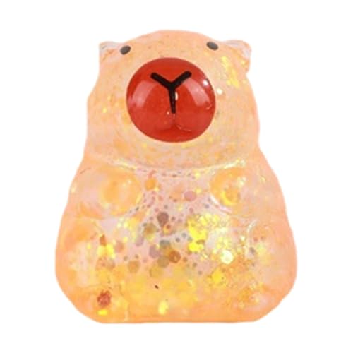 Capybara Squeezable Toy - Soft Cute Fidget For Kids & Adults - Fun Colorful Sensory Animal Stress Ball - Ideal For Office, Work,