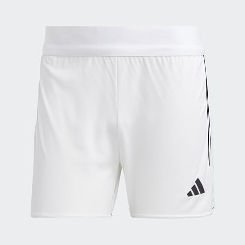 adidas womens Tiro 23 Shorts, White/Black, X-Small US - image 4