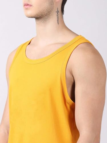 Image of Regular Fit 100% Cotton Vest for Men Multipurpose Sleeveless Undershirts Tank Top Use for Gym wear, Running Tanks Sando and Outdoor Baniyan for Men