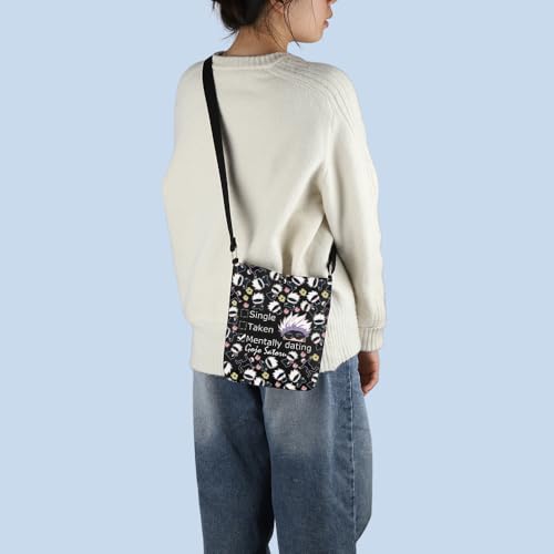 MNIGIU JJK Anime Inspired Gift SG Cosmetic Bag JJK Anime Lover Gift JJK Anime Themed Gift (TakenBlack)3