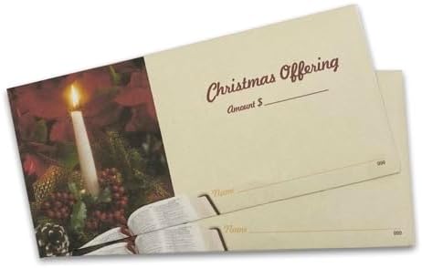 Premium Christmas Offering Envelopes for Church (500)