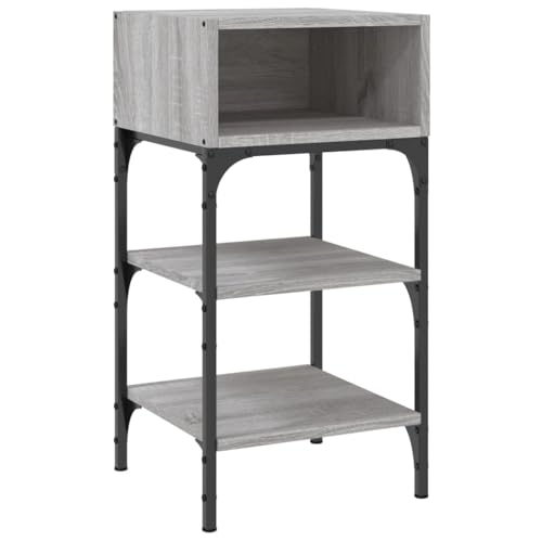 Table d'appoint en bois et fer pour une chambre chaleureuse - 5