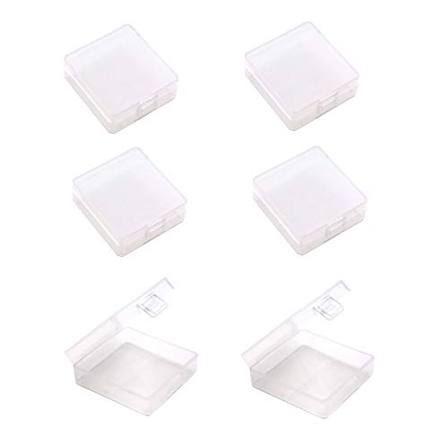 WAYLLSHINE (Pack of 6) 9V Battery Storage Case, 9 Volt Battery Storage Box, 9 Volt Battery Storage Organizer for 2 x 9V Battery Container