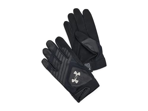 Under Armour Men's Clean Up Baseball Gloves, (001) Black/Black/Metallic Black, XX-Large