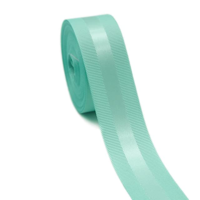 AHUI 25 mm / 38 mm 47 metrów rypsowa krawędź satynowe wstążki do rękodzieła DIY kokardki do włosów opakowanie prezent dekoracja ślubna