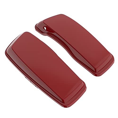 Advanblack Tapa de Alforjas Compatible para Harley Touring FLH 2014+ Plástico Duro Rojo Redline miniatura 4